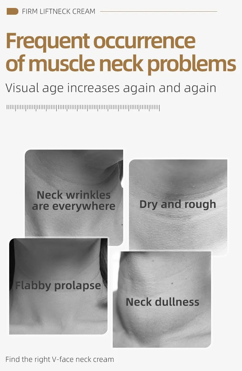 120ml neck lifting and firming cream in packaging for massage application