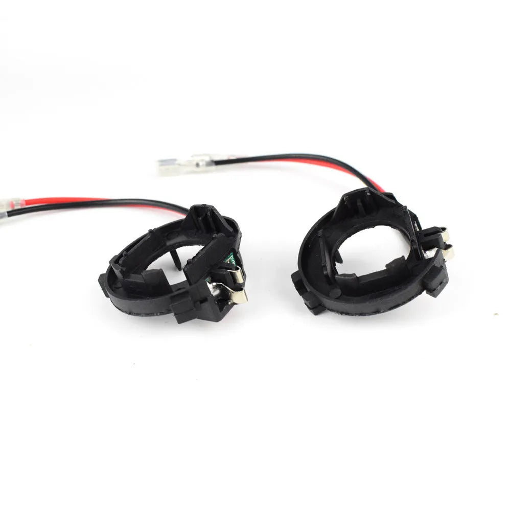 Black H7 LED headlight adapter bracket for Volkswagen Golf 5 MK5 GTI Jetta NF conversion