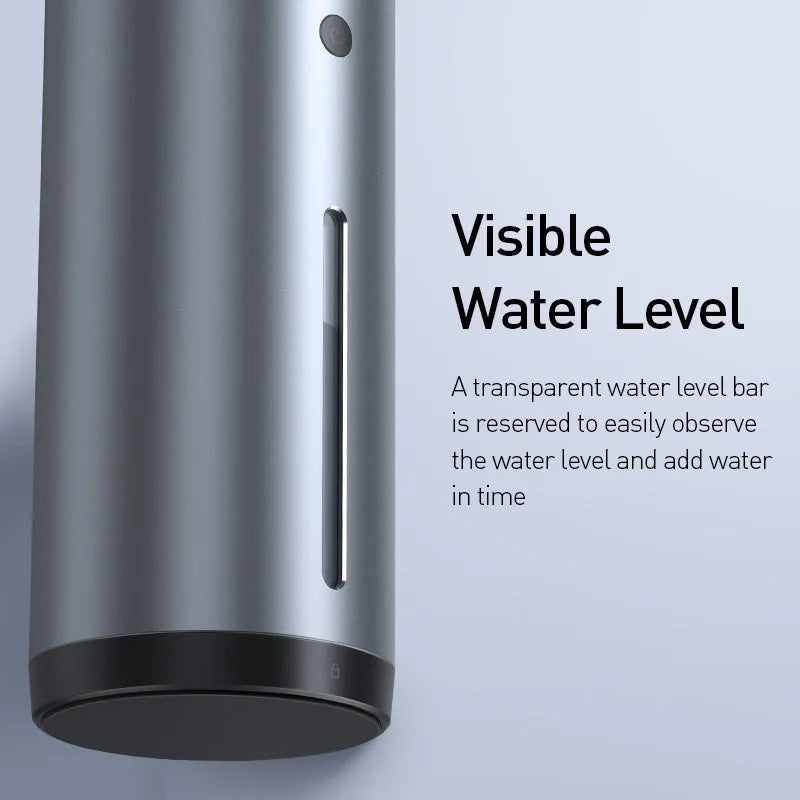 Black aluminium alloy car diffuser humidifier with USB cable