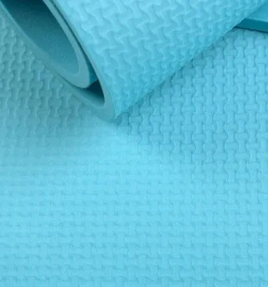 EVA yoga mat in choice of colours with 4mm or 6mm thickness options for fitness exercises