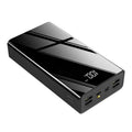 40000 mAh power bank with LCD display in red or black plastic shell