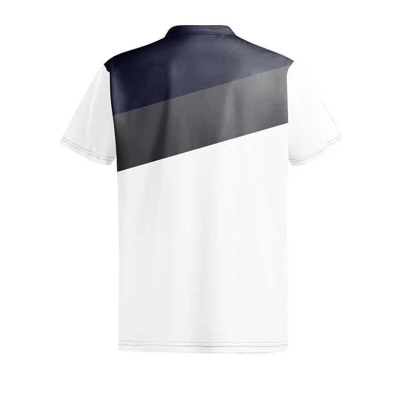 Men's loose fit short sleeve T-shirt with colourful 3D digital printing design