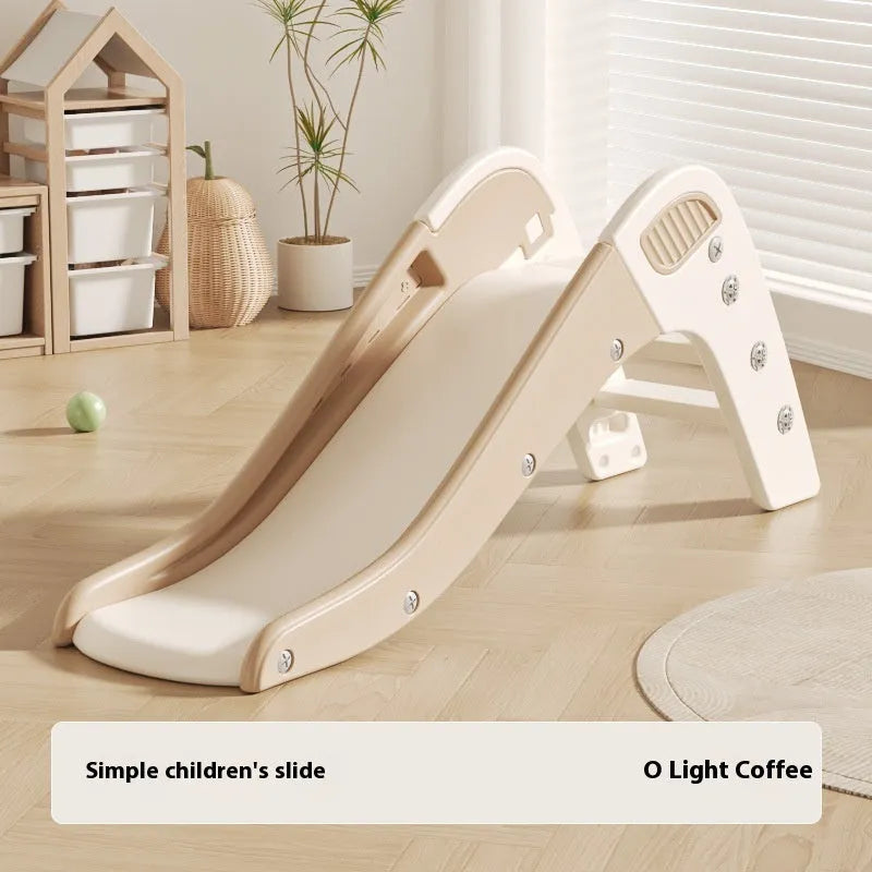 Small plastic baby slide in blue, yellow, brown or grey colours for infants under 3 years old