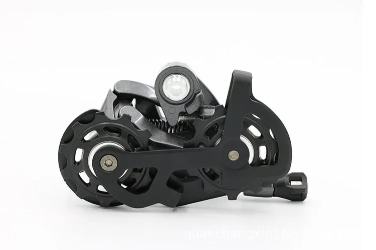 Aluminium alloy road bike transmission kit with manual change, finger dial, and short leg rear dial
