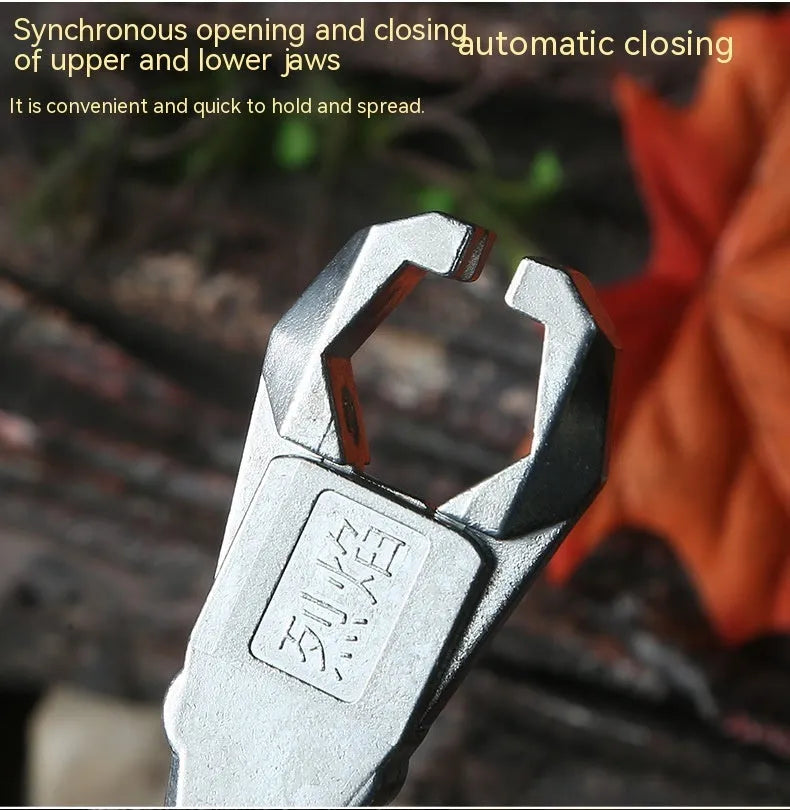 Zinc alloy archery release aid showing its two-axis harpoon clip for bowstring connection