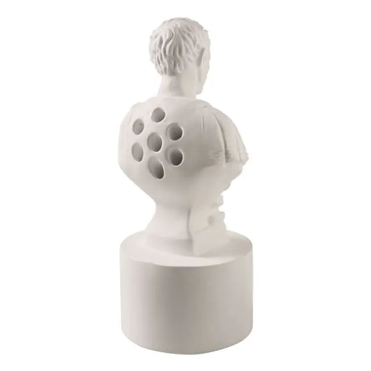 White American character modelling pen holder for desk organisation and stationery storage