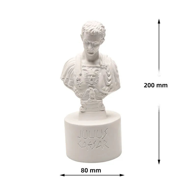White American character modelling pen holder for desk organisation and stationery storage