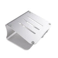 Rotary aluminium laptop cooling bracket in grey and silver striped finishes, 4.07mm thick
