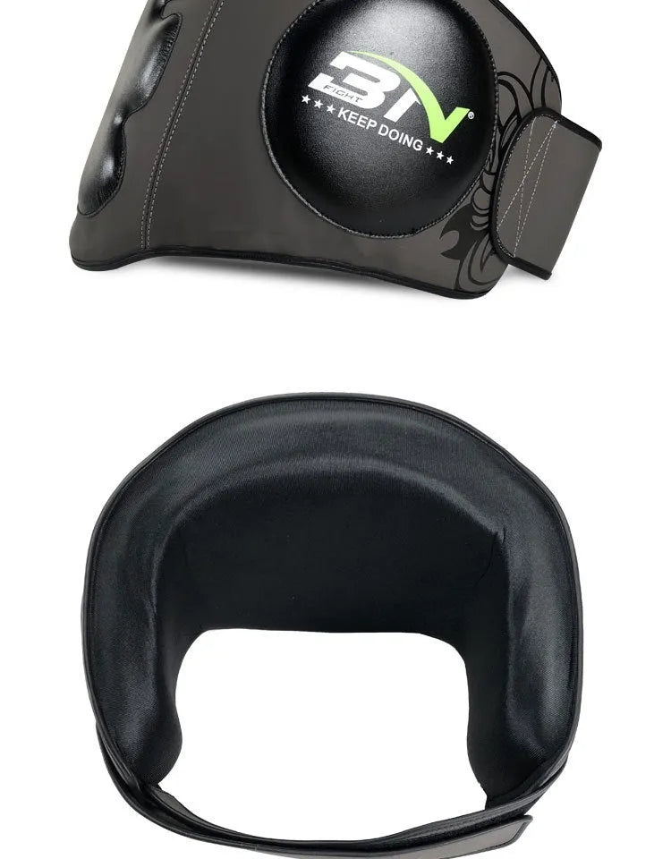 Sanda boxing chest protection target training pad with adjustable waist belt in dark grey