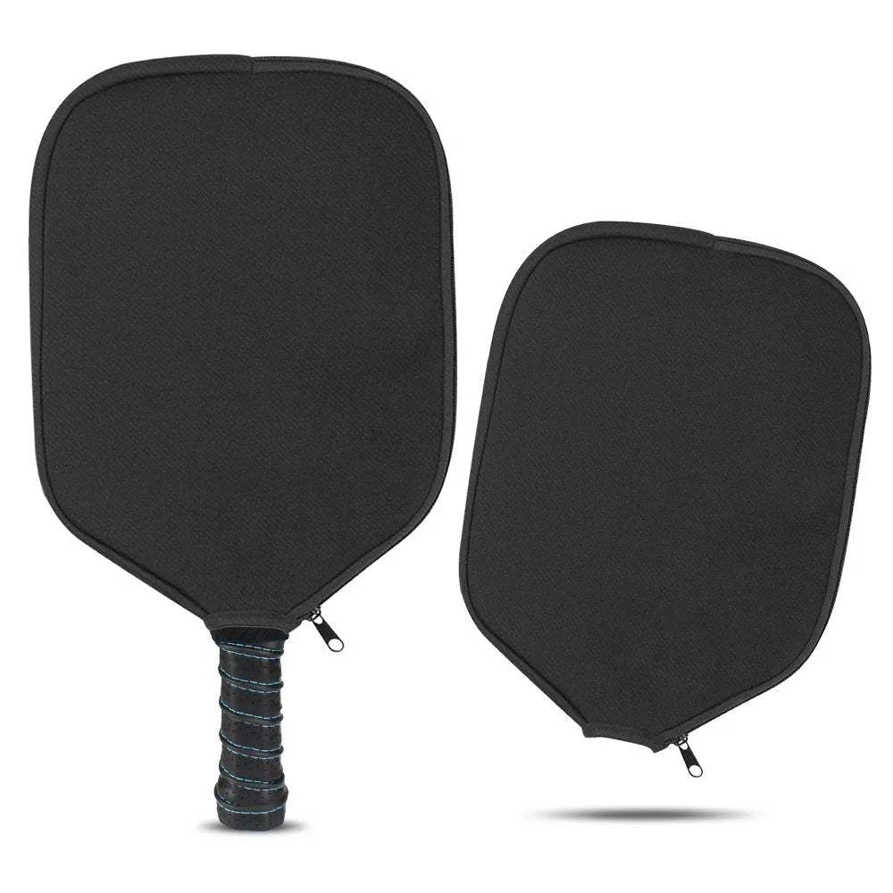 Black neoprene table tennis racket protective sleeve for equipment protection