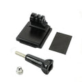 Black GoPro helmet holder with extension rod and quick release bracket for Hero 3 and 4 cameras