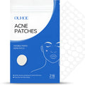 Pack of 216 transparent hydrocolloid acne patches with tea tree oil and salicylic acid for spot treatment.