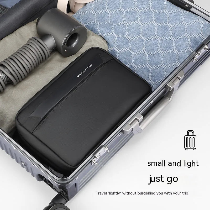 Multi functional Oxford cloth wet dry separation storage bag in solid colour for business travel toiletries