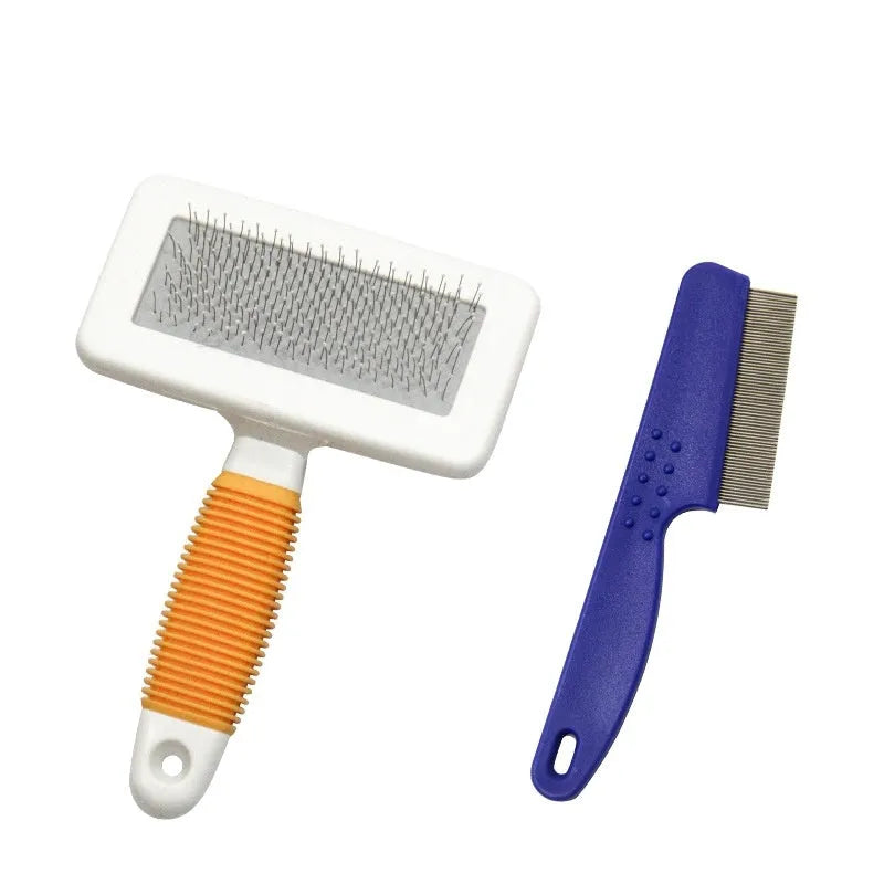 Dog grooming tools set with PU and stainless steel components, 300 x 200 x 50 mm