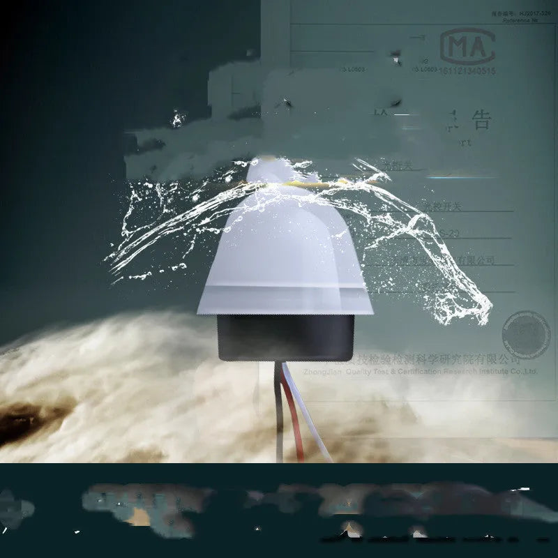 AS-20 series white automatic induction street lamp with 3-5 metre sensor range for 220V outdoor use