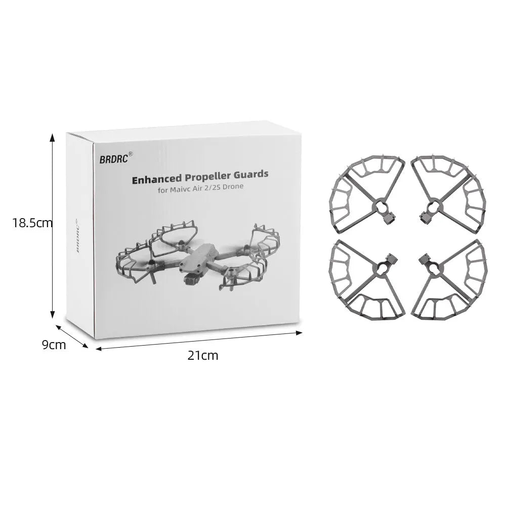 Grey ABS plastic propeller protection ring for DJI Mavic Air 2 and Air 2S drones.