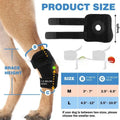 Black polyester pet leg guard for ACL rehabilitation and joint protection