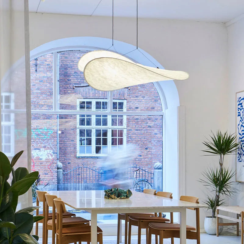 Art silk bedroom chandelier light fitting in one of four diameter sizes with soft fabric shade