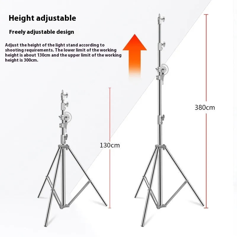 Silver stainless steel ceiling lamp rack with cross arms for light fitting storage