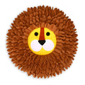 Brown lion pattern sniffing pad measuring 33x25cm for dog and cat food hiding games