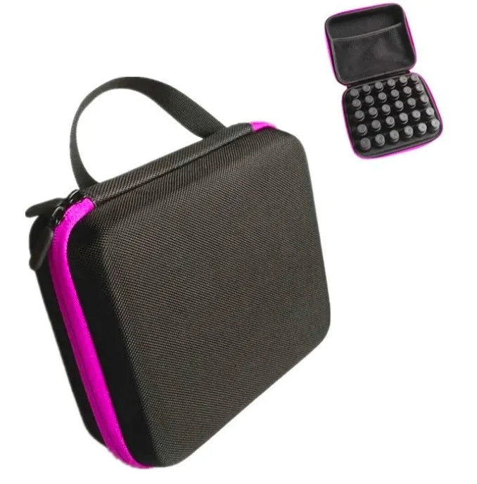 Essential oil storage bag with 30 compartments for 15ml bottles in EVA material