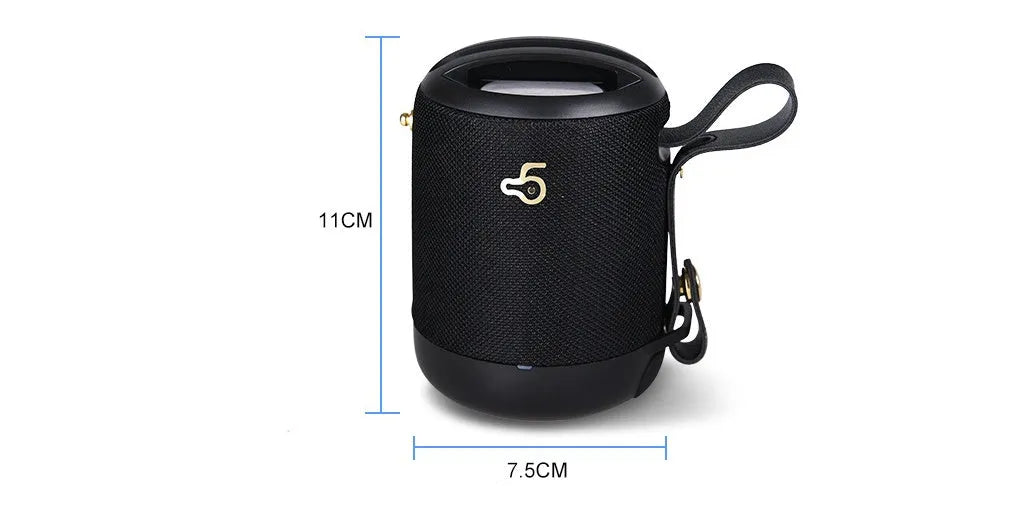 Wireless portable Bluetooth speaker with changeable leather casing in multiple colour options
