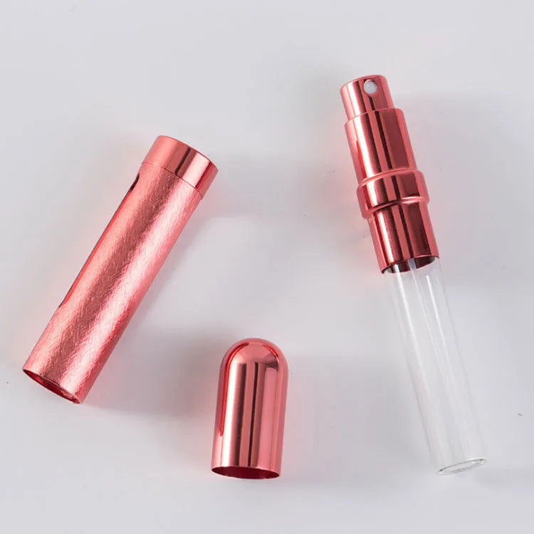 12ml aluminium portable perfume bottle with glass liner in assorted colours