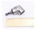 Flexible shaft screwdriver extension tool with 105-degree angle and universal quick-release handle