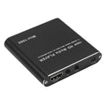 Compact black 1080P media player with HDMI USB SD ports and metal casing