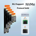 Black external hard disk body enclosure for NVME NGFF drives with Type-C interface and ABS material casing