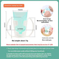 White PP plastic bedside drinking cup with slanted choke-proof spout, handle, and a blue lid
