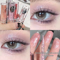 Ballet liquid eye shadow product showing five colour options including Xingman Sakura Field and Pillow Fairy Tale