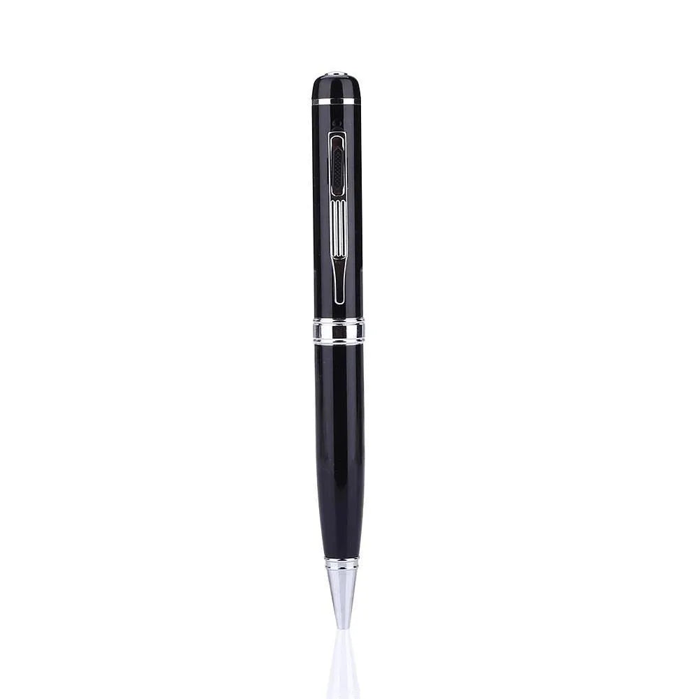 Black pen-style USB voice recorder MP3 player with digital microphone for long-distance recording