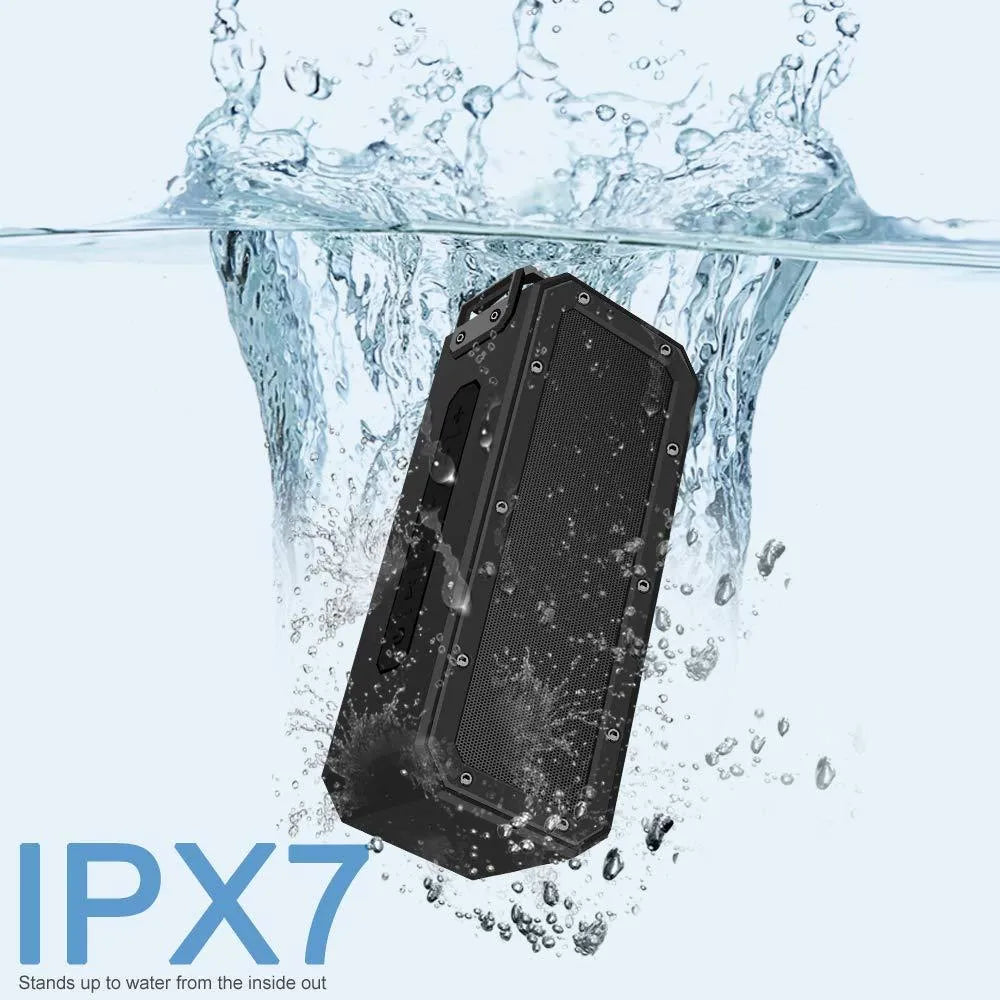 X3 PRO black or blue waterproof portable Bluetooth speaker with climbing rope