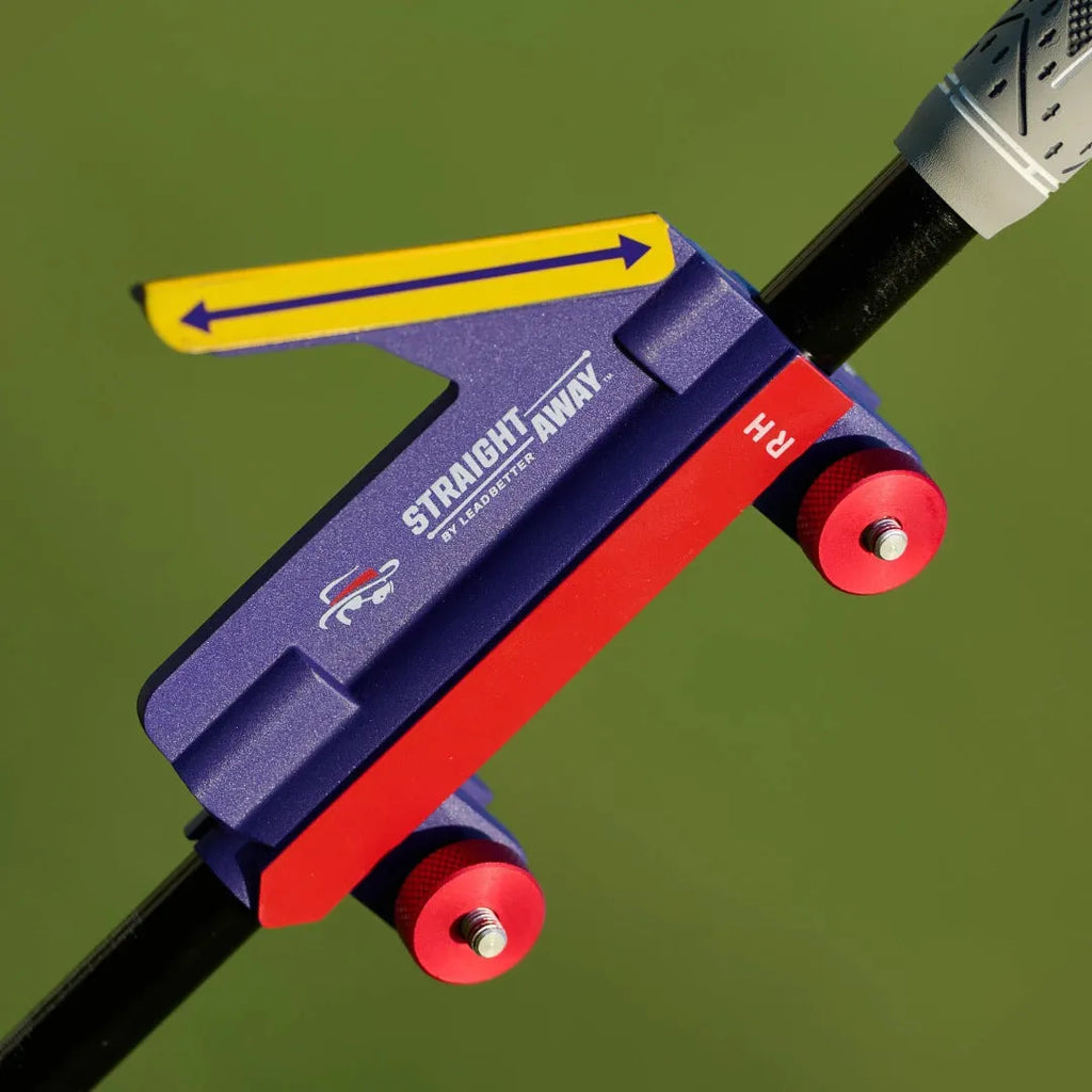 Plastic golf swing plane training simulator with choice of plain or logo-marked design
