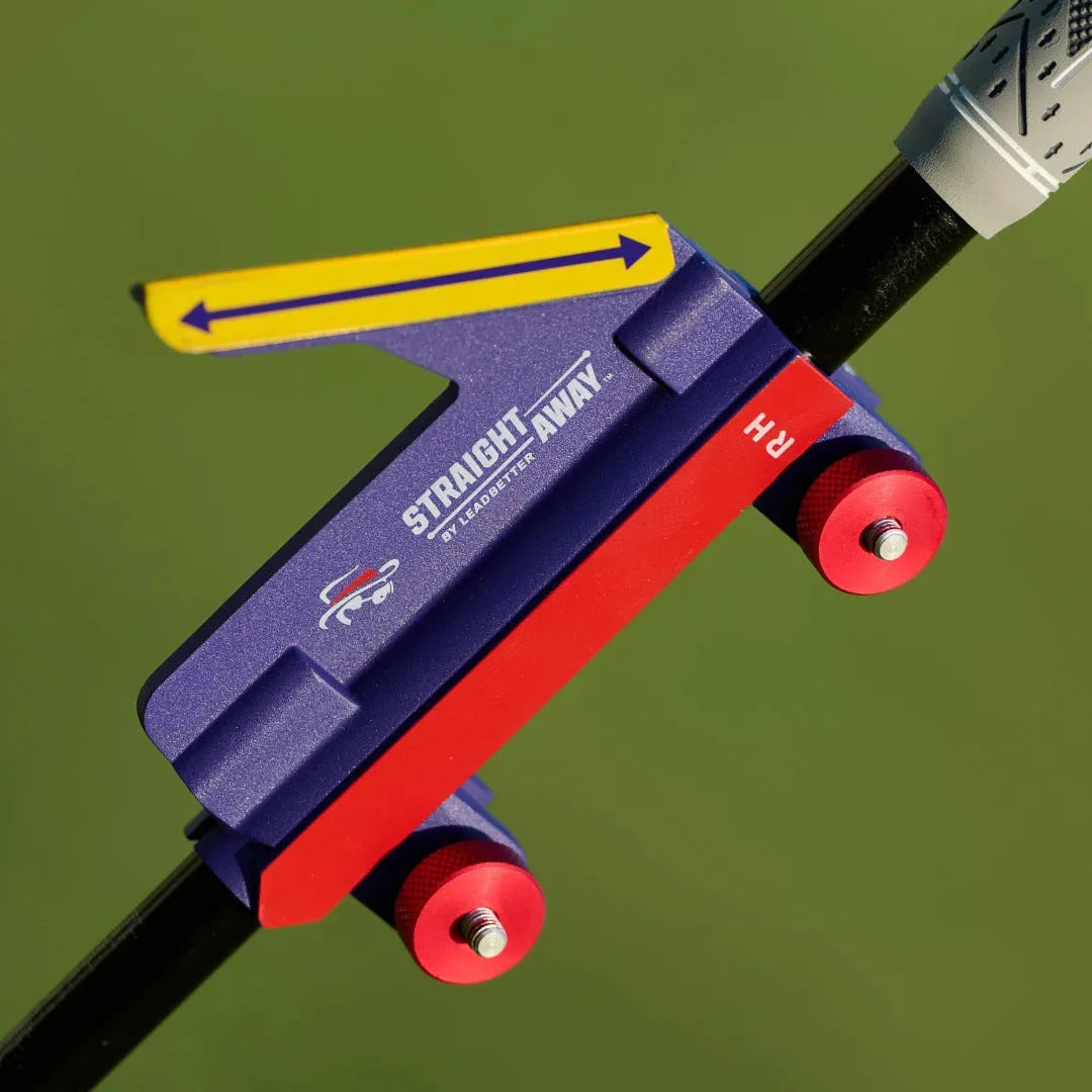 Plastic golf swing plane training simulator with choice of plain or logo-marked design