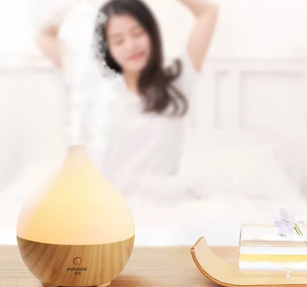 Asakusa wood grain finish 100ml aroma diffuser with USB cable