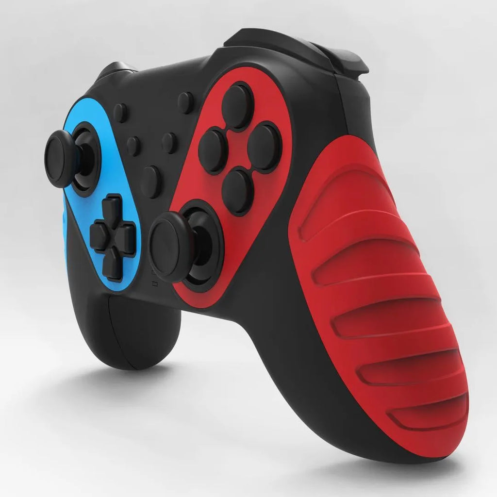 Red and blue wireless Bluetooth gamepad controller for Nintendo Switch and PC gaming