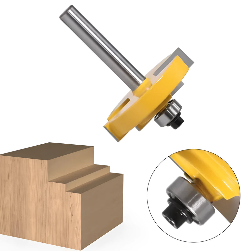 Door and window step knife router cutter with 8mm round shank and carbide tip