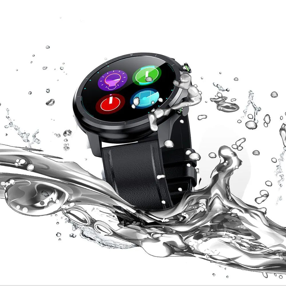 LEMFO LF26 smart bracelet with 1.3-inch screen in Brown Black colour on a wrist.