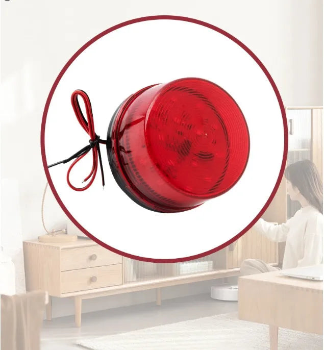 24v flashing alarm light with 73mm diameter, available in red, yellow, blue, green colours for enterprise fire protection