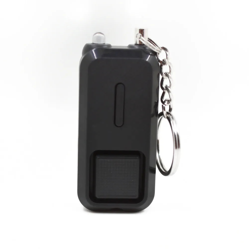 ZQ-202 compact personal security alarm in pink, black, white, yellow, or green colours.