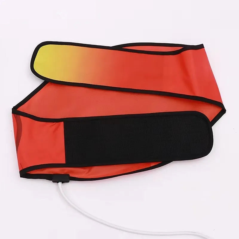 Sauna waist support belt showing adjustable strap and compression design for waist pain relief