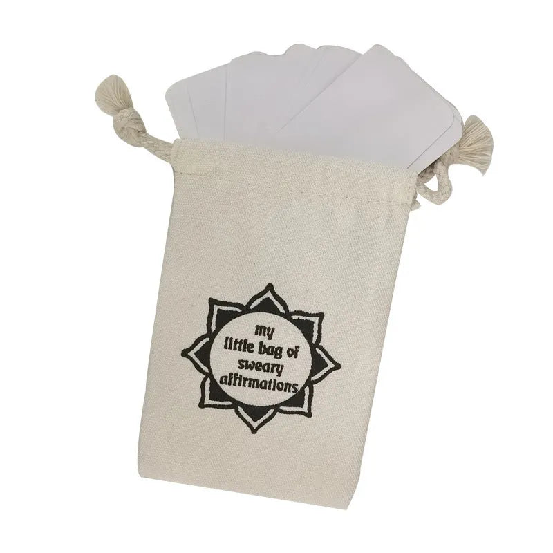 16-piece funny affirmation card set with soft adorable healing series designs