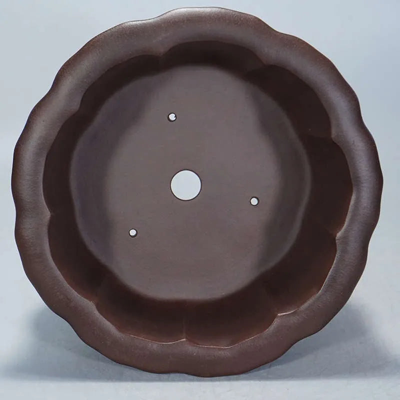 Purple sand succulent flower pot 37cm Chinese classical style antique basin