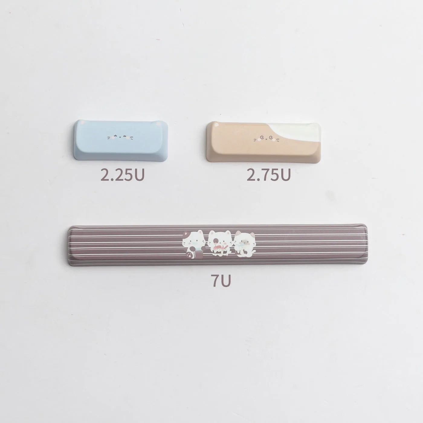 High Sea Salt Cat PBT sublimation key caps for mechanical keyboards with colourful design