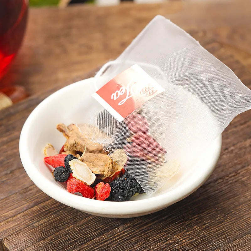 Ginseng Black Wolfberry Tea package with 40 individual 5g tea sachets, total 200g