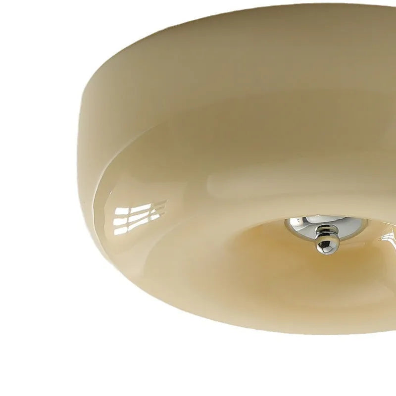 Cream colour American style ceiling lamp with three-colour light setting in 30cm or 40cm size.