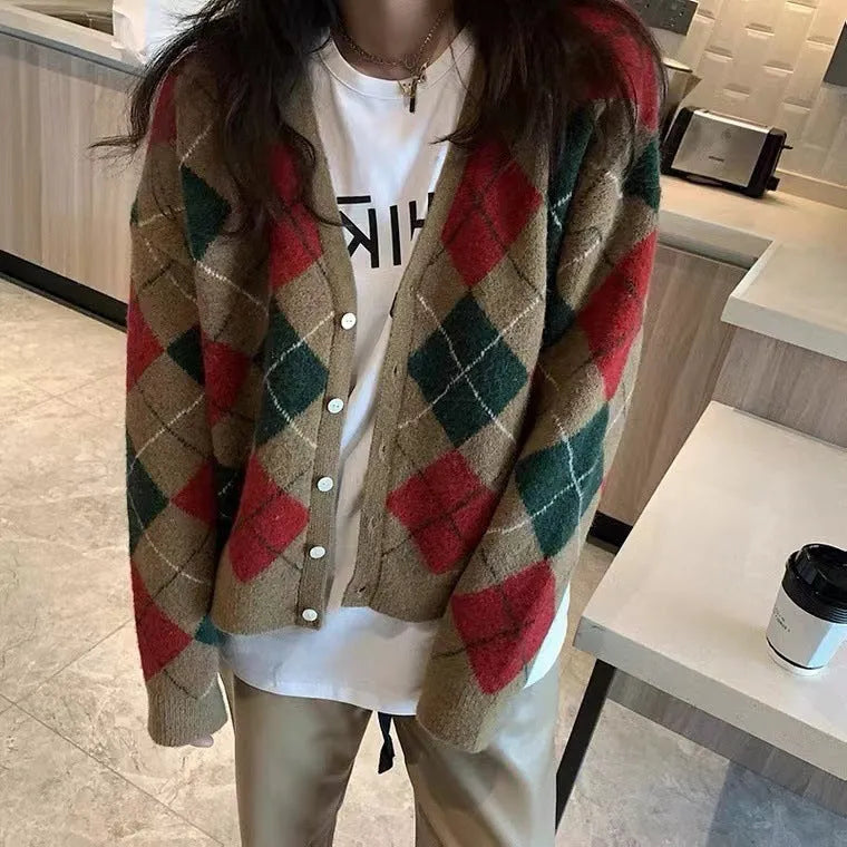 Acrylic knit casual cardigan coat in free size with macaron colour options and regular sleeves