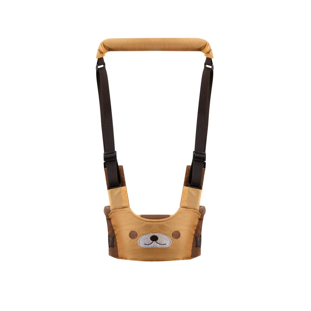 Cotton baby walking harness belt showing vest-style design in blue colour for toddler walking assistance